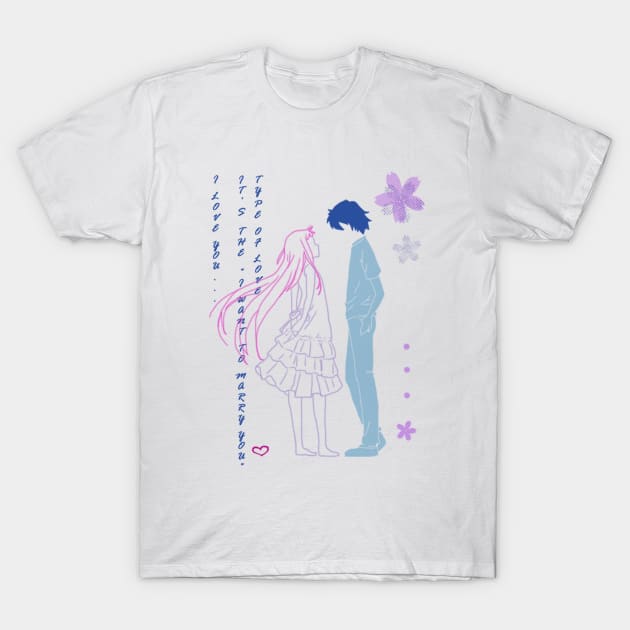 Ano Hana Letter T-Shirt by Heksiah